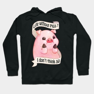 Cute Pink Pig Design. Hoodie